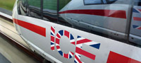 Deutsche Bahn ICE London graphic