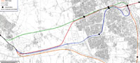 Central line northern extension map