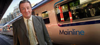 Adrian Shooter and Mainline train