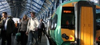 Class 377 train at Brighton station