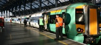 Class 377 train at Brighton station