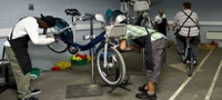 Serco workshop for Barclays Cycle Hire scheme
