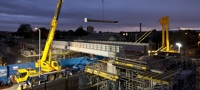 Surrey Canal Road bridge installation (October 2011)