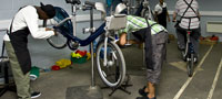 Serco Cycle Hire workshop