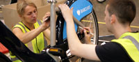 Serco Cycle Hire workshop