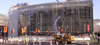 Blackfriars entrance days before opening - Dec 2011
