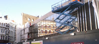 Farringdon integrated ticket hall entrance days before opening - Dec 2011