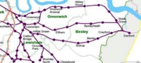 Indicative southeastern Overground routes (May 2012)