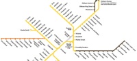 Metrolink schematic map (May 2012)