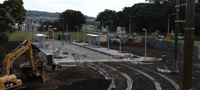 Edinburgh tram line, Gogar (October 2012)