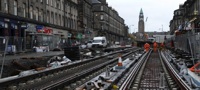 Edinburgh tram line, West Maitland (October 2012)
