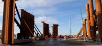 FRC central column cofferdam sections at Rosyth