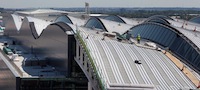 Terminal 2 roof under construction