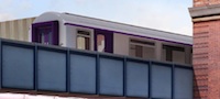 train going through Romford station