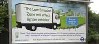 Low emission zone ad
