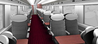 Super Express train interior