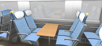 Super Express train interior