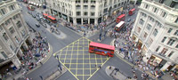 Oxford Circus pedestrian crossing - before redesign
