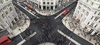 Oxford Circus pedestrian crossing - after redesign