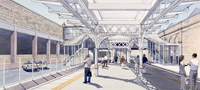 Edinburgh Waverley station artist’s impression platforms 8 and 9