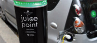 Electric car charging point in Westminster