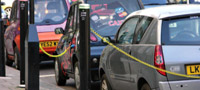 Electric car charging point in Westminster